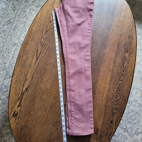Cato Est. 1948 Denim Dusty Rose Metallic Skinny Leg Jeans Size Women's 2 - Picture 7 of 10